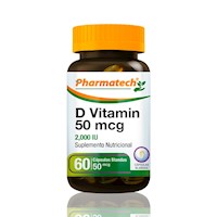 Vitamina D 2000Ui Pharmatech 60 Caps Blandas