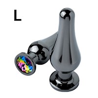 Plug Anal Dilatador Talla L Consolador Cono Rainbow