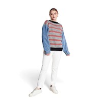 Chompa Mujer Casual Retroame Ev40 Multicolor