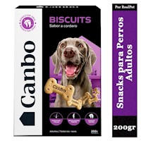 Galletas para Perros Adultos Canbo Biscuits Cordero 200 gr