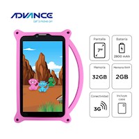 Tablet Advance Intro ADV-TR6955 7" IPS 32GB 2GB RAM 3G Dual SIM Rosado