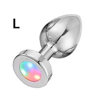 Plug Anal Dilatador Talla L Consolador Con Luces