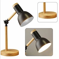 Lámpara de Escritorio Estilo Nórdico Ajustable para escritorio Dormitorio Negro