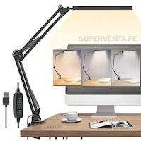 Lampara Para Escritorio Mesa Luz Led Brazo Plegable 12w 360°