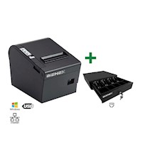 Impresora ticketera termica 80mm USB ETHERNET BIENEX+Gaveta de dinero