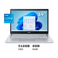 Laptop Acer Aspire A514-54-51K1 14" Intel Core i5 512GB SSD 8GB Plata