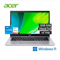 Laptop Acer A514-54-540W 14" Intel Core i5 512GB SSD 12GB Plata