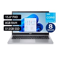 Laptop Acer A315-510P-39J2 15.6" Intel Core i3 512GB SSD 8GB Plata