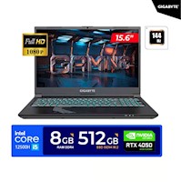 LAPTOP GIGABYTE I5 12500H G5 MF 15.6" FHD 144HZ 8GB 512GB RTX 4050 6GB FREEDOS