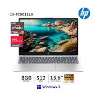 Laptop HP 15-FC0011LA AMD Ryzen 7 7730U,512Gb SSD, 8Gb Ram,15.6”, Wind 11, Azul
