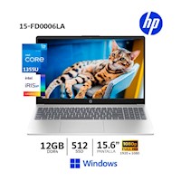 HP Ci7-1355u 15-fd0006la 15.6" FHD, Ram 12gb, Ssd 512gb, 13gen /win11- 802N8LA