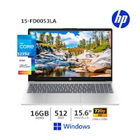 Laptop HP 15-fd0053la Ci5-1235U 156 HD 330GHz 16GB Ram 512GB SSD WindA47BMLA