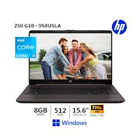 Laptop HP Core i3 1315U 250 G10, 15.6" HD, 8Gb Ram, 512Gb SSD, Windows – A29CMLA