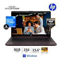 Laptop HP 250 G9 Core i3-1215U, 15.6" LED HD, 8Gb Ram/ 256Gb SSD-9P7L0AT#ABN