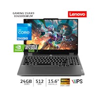 Lenovo LOQ 15IAX9, CI5-12450HX, 24Gb Ram/ 512Gb SSD/ 15.6” FHD/ RTX 3050 6Gb - 83GS006WLM
