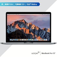 Laptop MacBook Pro 2017 i5 8GB 128GB 13.3" - Gris Espacial - Reacondicionado - Grado A