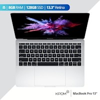 Laptop MacBook Pro 2017 i5 8GB 128GB 13.3" - Plateado - Reacondicionado - Grado A