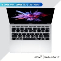 Laptop MacBook Pro 2017 i5 8GB 256GB 13.3" - Plateado - Reacondicionado - Grado A