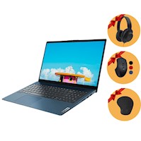 Laptop Lenovo Ideapad 5 Amd Ryzen 7 5700U 8gb 512gb Ssd 15.6” + Kit de escritorio de regalo