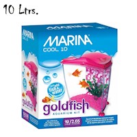 Acuario Marina Cool 10,  Goldfish Kit de 10 lt, rosado Hagen