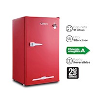 Frigobar Libero Retro 91LT LFB-90R Rojo