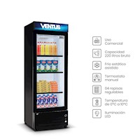 Visicooler LG-220LED Ventus 1 pta 220 lts