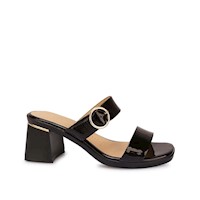 Sandalia Strap Casual LINDA-2607 Negro Viale Cuero