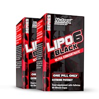 PACK X2 LIPO 6 BLACK UC 60 CAPS - NUTREX