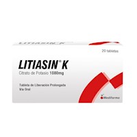 Litiasin K 1080 mg Tabletas de Liberación Prolongada