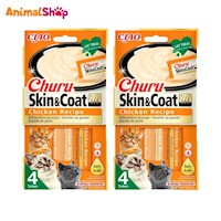 Churu Skin & Coat Snack Húmedo Para Gatos Pollox 8Un