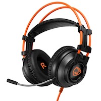 Audífonos Lamborghini USB Lambo Gaming Headset Veneno PRO Naranja