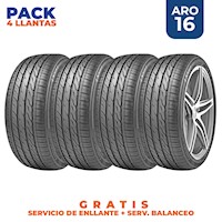 Pack de 4 Llantas 205/55ZR16 LANDSAIL LS588 UHP 94W