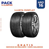 Pack De 2 Llantas 205/55ZR16 Zeta 1 91W Run Flat