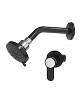 Llave de ducha FANTASTIC con salida de ducha FANTASTIC BLACK