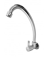 Llave para lavadero cromada pico L Wave BRIKKEL