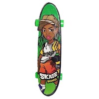 Llavero Finger Extreme Sports Skateboard Hip Hop Girl 9cm