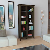 LIBRERO ESSENTIAL - WENGUE, MODELO: ESSENTIAL, COLOR: WENGUE, MARCA TUHOME