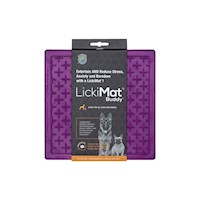 Lickimat Buddy Purple Dog