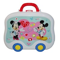 Lonchera Con Ruedas Set Doctor Mickey Mouse Niño 12pza