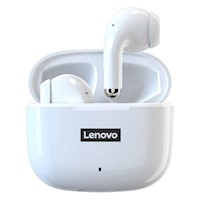 Lenovo - Audífonos inalámbricos LP40 Pro Bluetooth 5.1 - Blanco