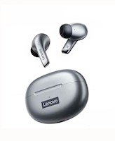 Audífonos LENOVO con  Bluetooth LP5 - Negro con Gris