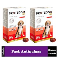 Pack x2 Antipulga Proteggo 3M para Perros de 10 - 20 kg