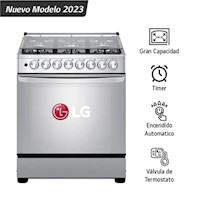 Cocina a Gas LG 6 Quemadores 77 CM LRGZ5255S