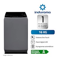 Lavadora Automática Indurama 16LT LRI-16DGR