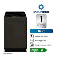 Lavadora Automática Carga Superior Indurama LRI-16DTN 16KG