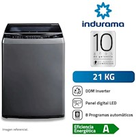 Lavadora 21 Kg Carga Superior Indurama LRI-21CRI