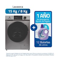 Lavaseca Indurama 15/8KG LRI-315C