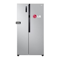 Refrigeradora LG Side by Side 509L con Total no Frost LS51BPP Plateado