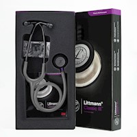 Estetoscopio LITTMANN Classic III Smoke Chestpiece Gris Vástago Violeta 5873
