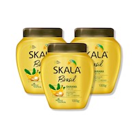 Mascara Tratamiento 2En1 Banana E Bacuri 1000G - Skala 3 Unid